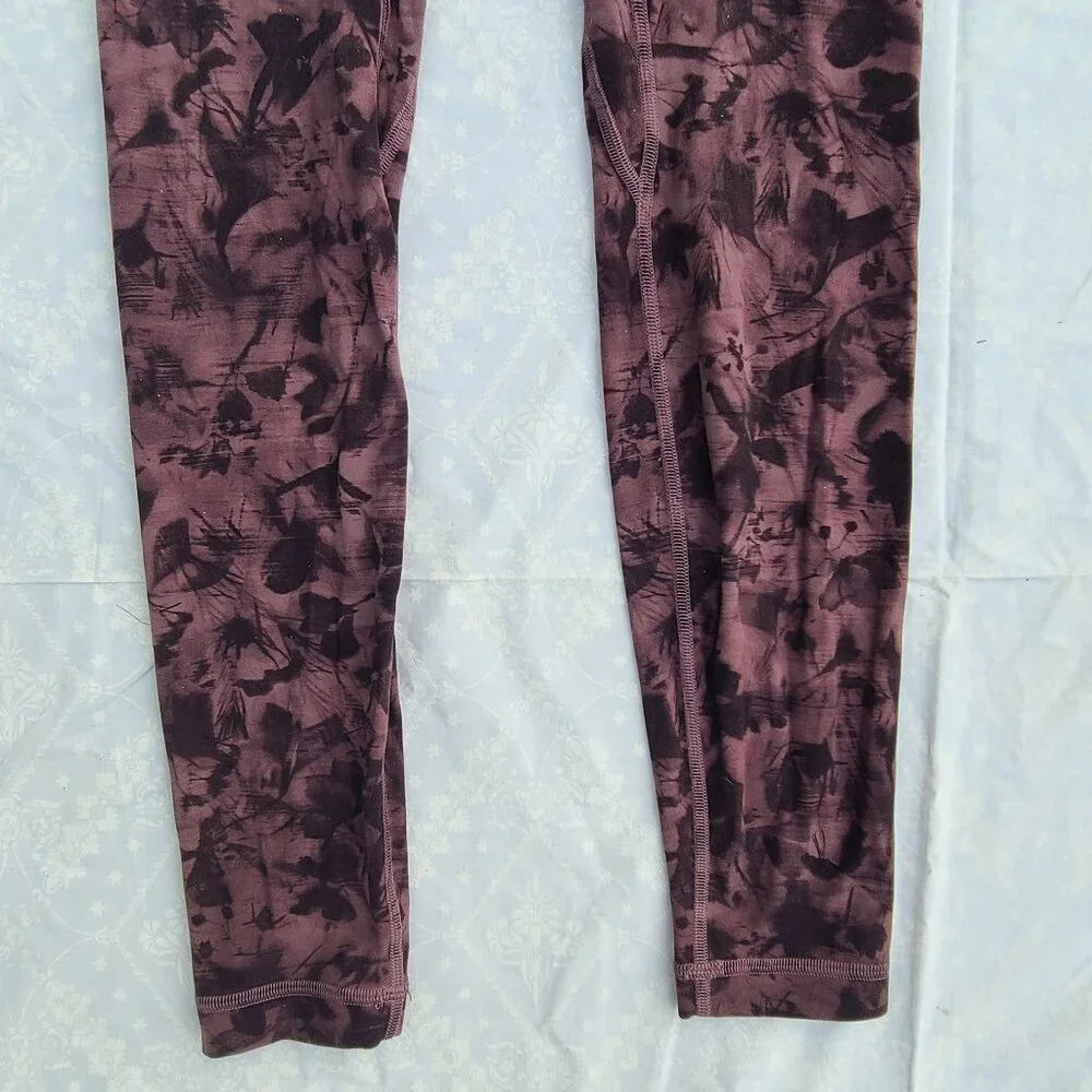 Lululemon Align Pant 28" - Mini Dusk Floral Antique Bark Black - Size 6 - Picture 6 of 16